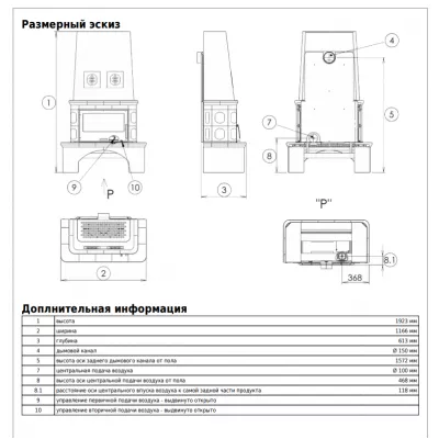 купить Печь LAPONIE II OX - вставка СТАЛЬНАЯ