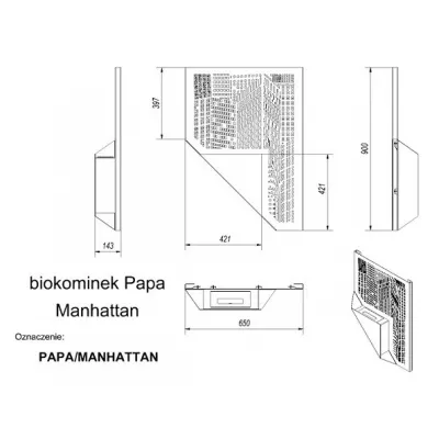 купить Биокамин Kratki PAPA MANHATTAN