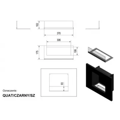 купить Биокамин Kratki Quat QUBE, TUV