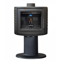 Печь-камин Puma 9кВт, чугун, с опорой, дымоход d-150мм