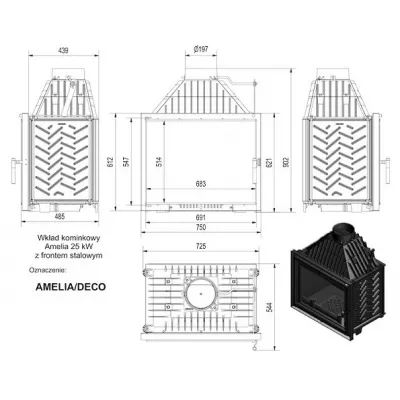 купить Топка AMELIA/DECO