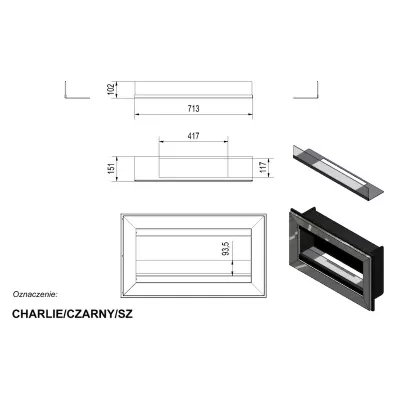 купить Биокамин CHARLIE черный