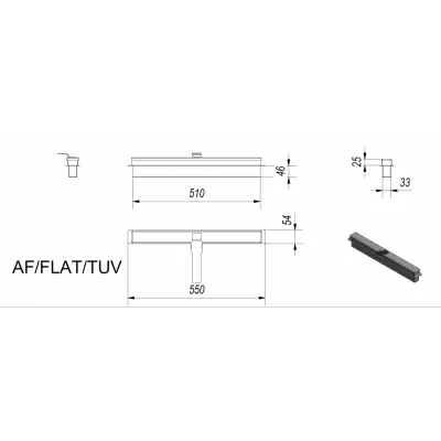 купить Прямоугольный контейнер FLAT, TUV(AF/FLAT/TUV)