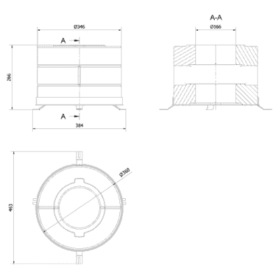 купить Комплект бетонных теплоаккумулирующих дисков Kratki d-150мм (6 шт., 3 слоя, V3)