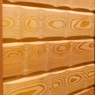 Имитация бруса из лиственницы «Сибирь», сорт Экстра, 22х137 мм Вагонка из лиственницы фото