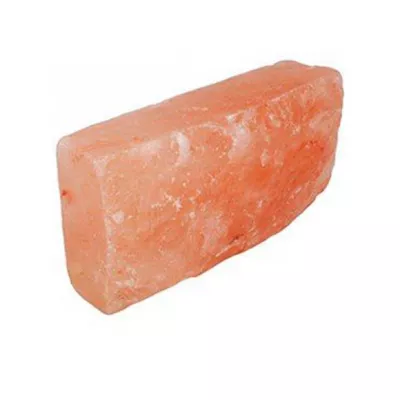 Кирпич из розовой гималайской соли, 200х100х50, шлифованный, одна сторона натуральная Гималайская соль фото