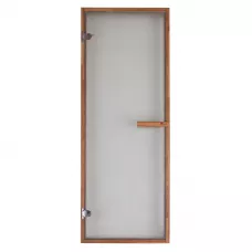 Дверь PREMIO, стекло сатин (матовая) с рисунком, коробка ДУБ