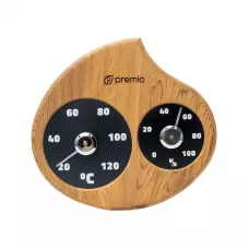 Термогигрометр PREMIO «Капля» (термодревесина), арт. AP-100BW