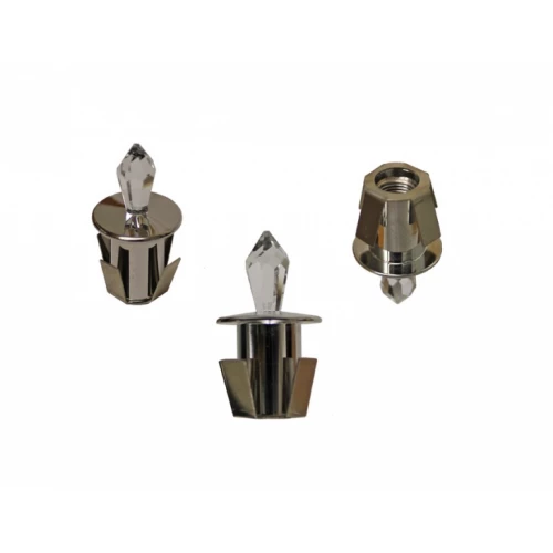 Комплект Cariitti Звездное небо Crystal Star хром, с синим мерцанием (100 звезд и 18 хрустальных насадок), 1527612