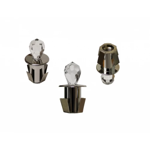 Комплект Cariitti Звездное небо Crystal Star хром, с синим мерцанием (100 звезд и 18 хрустальных насадок), 1527612