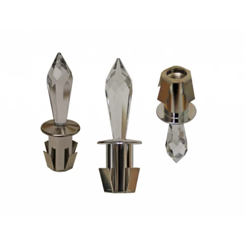 Комплект Cariitti Звездное небо Crystal Star хром, с синим мерцанием (100 звезд и 18 хрустальных насадок), 1527612