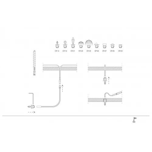 Cветильник Cariitti GP65 KIT 6 хром (6 шт.) без светодиода арт. 1532620