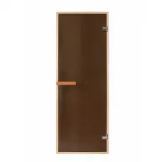Дверь PREMIO 700х1870, стекло бронза, коробка ЛИПА