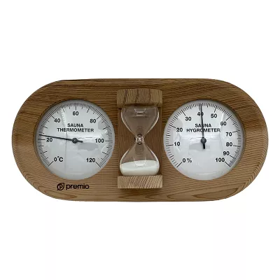 купить Термогигрометр PREMIO с песочными часами (кедр канадский), арт. AP-032BW-02