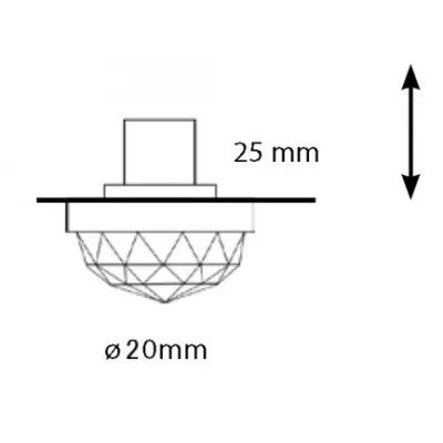 Хрустальный светильник Cariitti CR-20 Led, хром IP67 арт. 1545186 Светильники фото