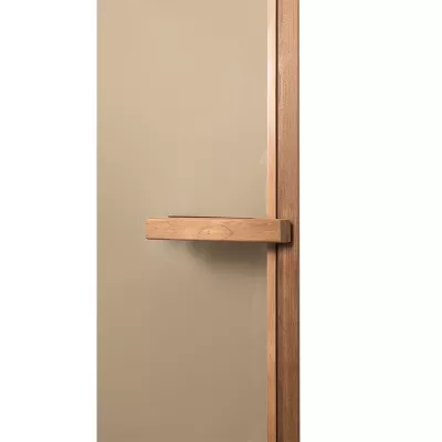 Дверь Lux Edition, Thermo Noire Wood, стекло бронза, окант. кедр канадский