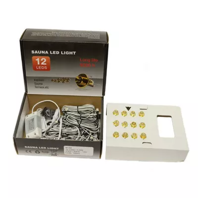Комплект подсветки полков LED energie 12 точек, золото Светильники фото