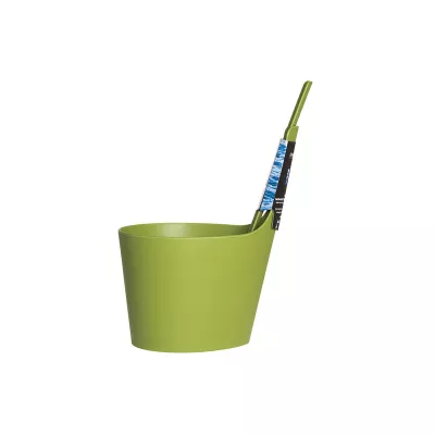 Набор для сауны Rento: ведро с прямой ручкой и черпак мох (зеленый) Бондарные изделия фото