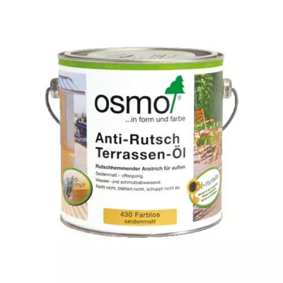 Масло для терасс Osmo Anti-Rutsch Terrassen-Öl c антискользящим эффектом, 430 бесцветное Дерево и пиломатериалы фото