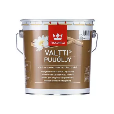 Tikkurila VALTTI (2,7л) бесцветное масло для террасной доски Терраса фото