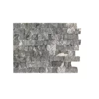 Панно серпентинит «рваный камень», ламели 50х150-300 мм (уп. 0,5 м2)