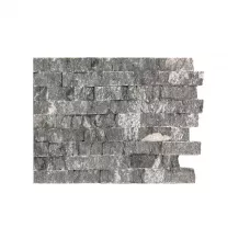 Панно серпентинит «рваный камень», ламели 50х150-300 мм (уп. 0,5 м2)