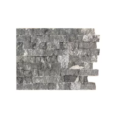 Панно серпентинит «рваный камень», ламели 50х150-300 мм (уп. 0,5 м2) Финдяндия фото