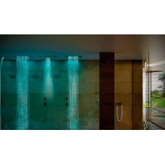 Хромированный потолочный элемент для душа впечатлений WDT