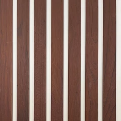 Дизайнерские реечные панели Hedonism wood Noire Thermo  (белая основа),  2550х385 мм