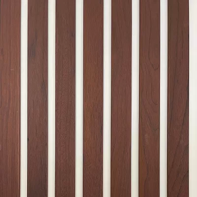Дизайнерские реечные панели Hedonism wood Noire Thermo  (белая основа),  2550х385 мм Стеновые панели фото