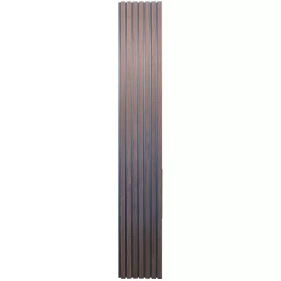 Дизайнерские реечные панели Hedonism wood Noire Thermo  (черная основа),  2550х385 мм Стеновые панели фото