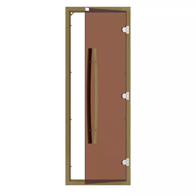 SAWO Дверь SAWO 690х1890, стекло бронза, коробка КЕДР, с порогом, универсальная купить