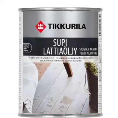 Масло Tikkurila Supi Lattiaolju для пола во влажных помещениях, 0,9 л Дерево и пиломатериалы фото
