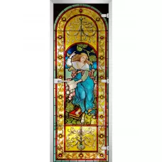 Стеклянная межкомнатная дверь Stained Glass-19