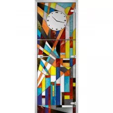 Стеклянная межкомнатная дверь Stained Glass-05
