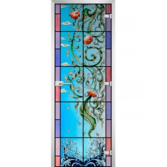 Стеклянная межкомнатная дверь Stained Glass-20