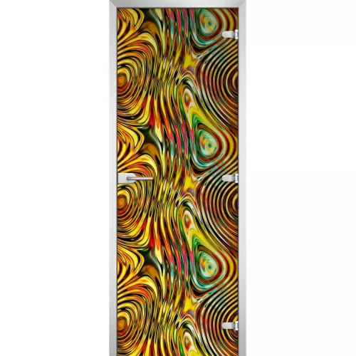 Стеклянная межкомнатная дверь Textures-09