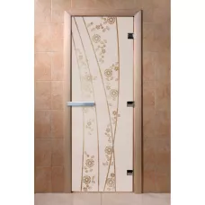 Дверь "Весна цветы сатин"