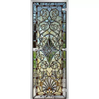 Стеклянная межкомнатная дверь Stained Glass-16