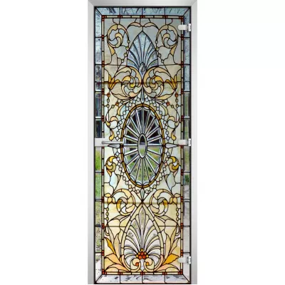 Стеклянная межкомнатная дверь Stained Glass-17 фотография