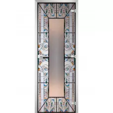 Стеклянная межкомнатная дверь Stained Glass-18