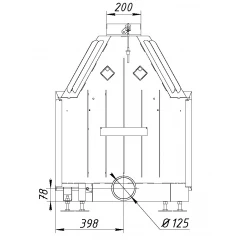 Каминная топка Экокамин Альфа 800
