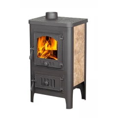 Печь-камин БАВАРИЯ ОПТИМА ЧУГУН с плитой