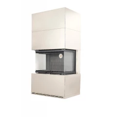 Камин РОДОС 800 СЛОНОВАЯ КОСТЬ черный шамот