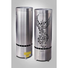 Электрокаменка ЭКМ 6 кВт "Жар-птица" LUX (нержавеющая сталь)