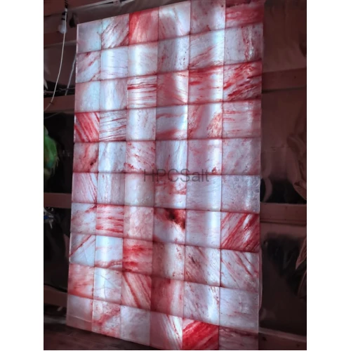 Соляная стена 20х20х2,5см не торцованная шлифованная плитка