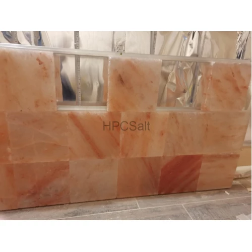 Соляная стена 20х20х2,5см не торцованная шлифованная плитка