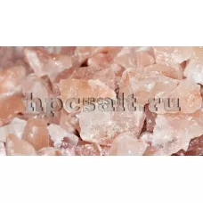 Гималайская розовая соль, галька 20-70 мм