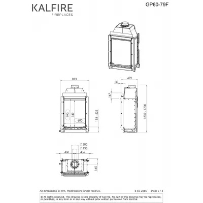 Каминная топка Kalfire GP60/79F