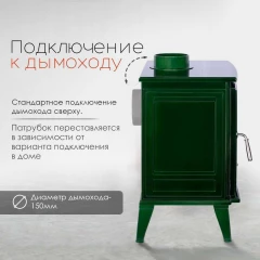 Чугунная печь Norway Green

